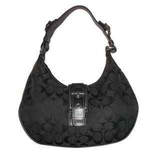 Coach Black Signature Shoulder Bag